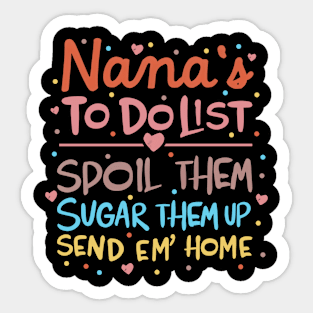 NANAS SHOPPING LISIT Sticker